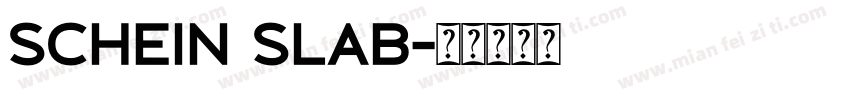 Schein Slab字体转换